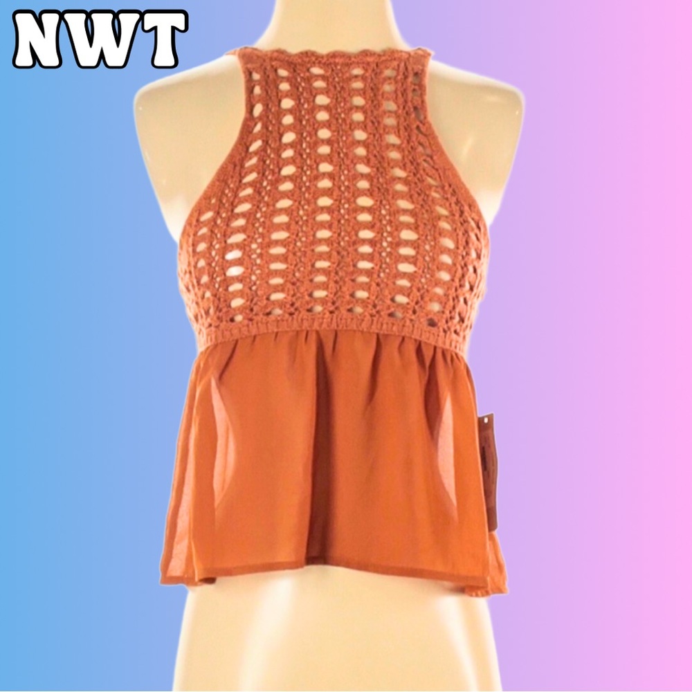 Crochet Sheer Top